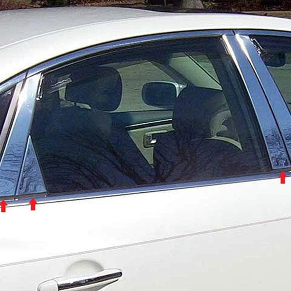 Chrome Pillar Post Trim Set 8pc for Hyundai Azera (2006–2011)