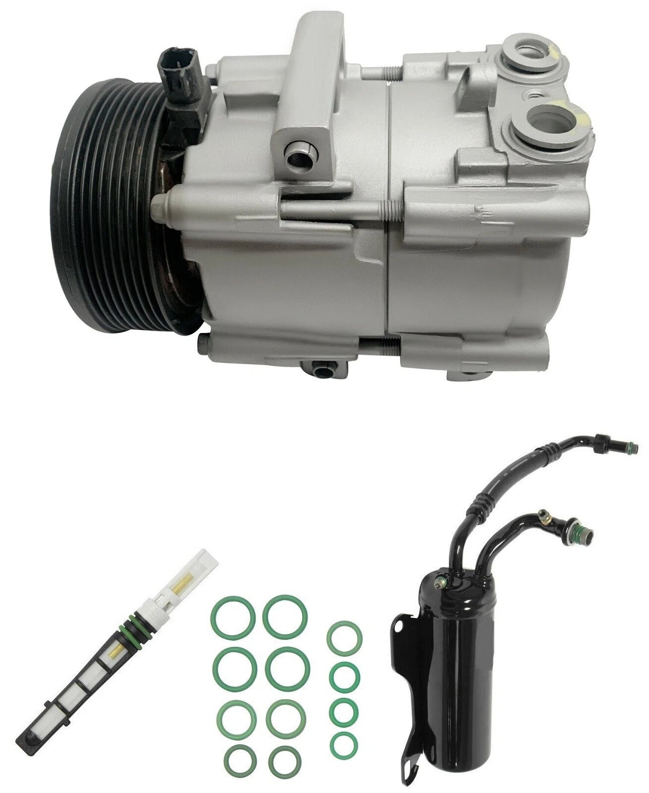 AC Compressor Kit Replacement for Ford E-350 Super Duty 6.0L V8 (2009–2009)