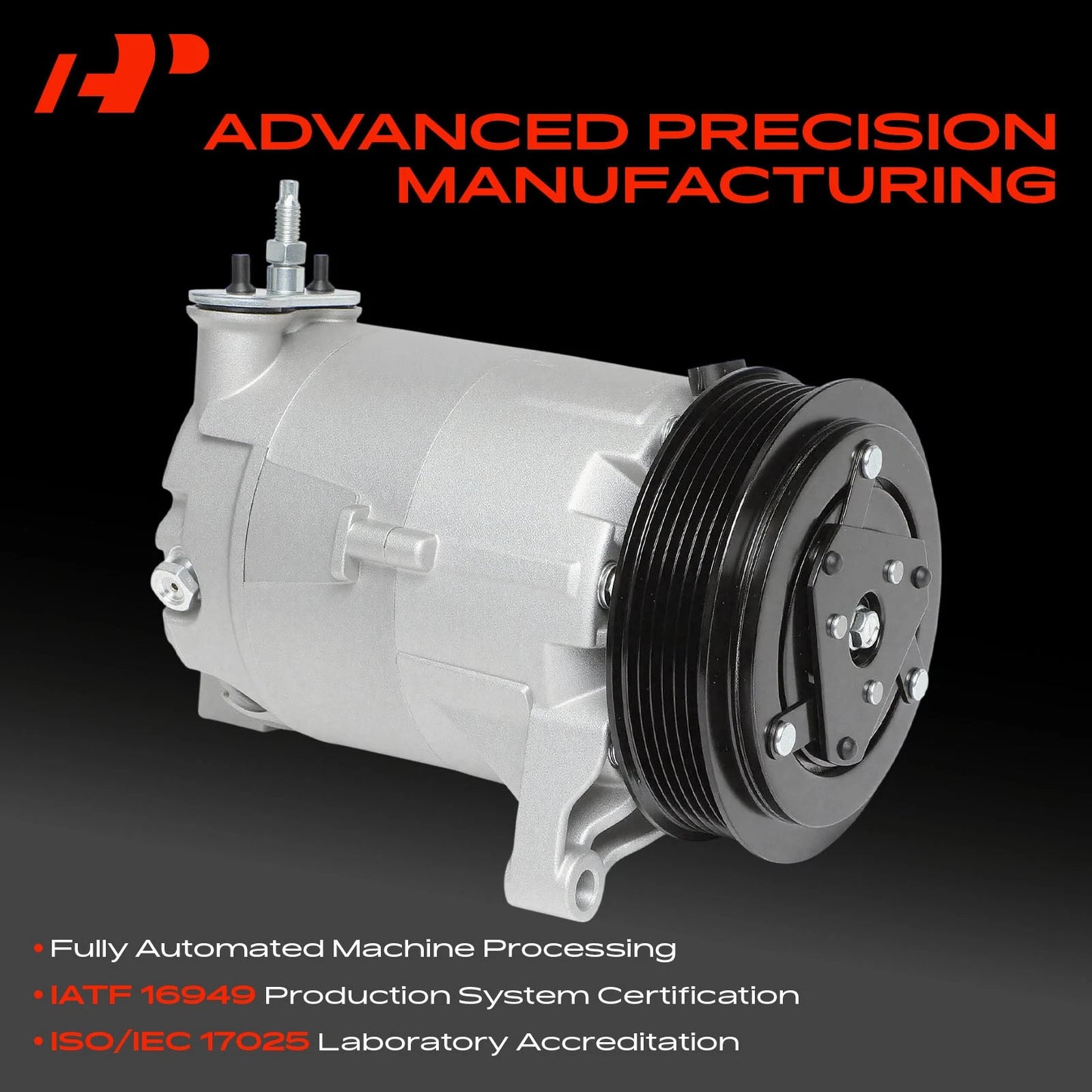 A/C Compressor with Clutch for Chevrolet Impala (2006–2009) Buick LaCrosse (2006–2009)