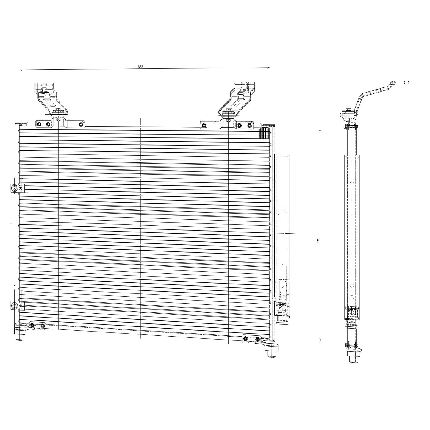 A/C Condenser Replacement Repair Part for 2003–2006 Acura MDX
