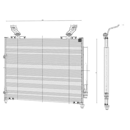 A/C Condenser Replacement Repair Part for 2003–2006 Acura MDX