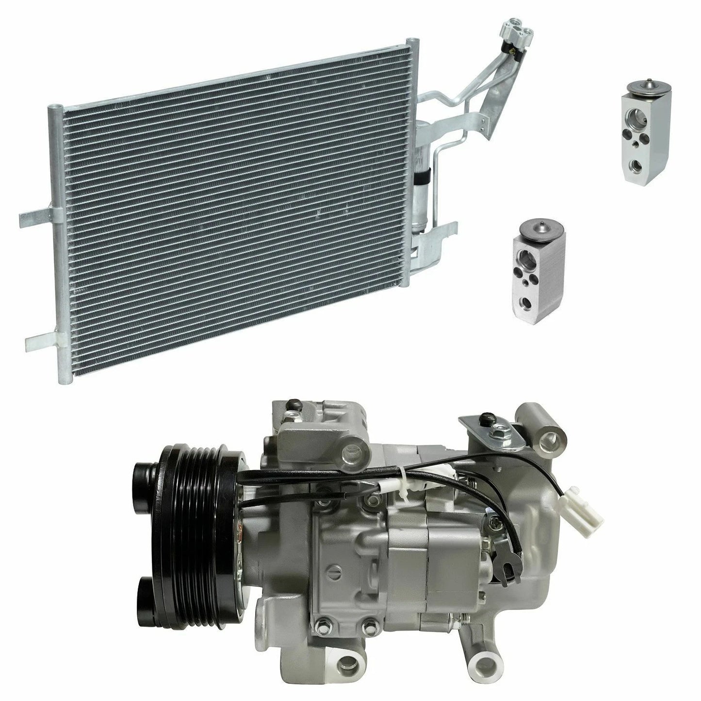 A/C Compressor Kit w Condenser for Mazda 5 2.3L (2007–2010)