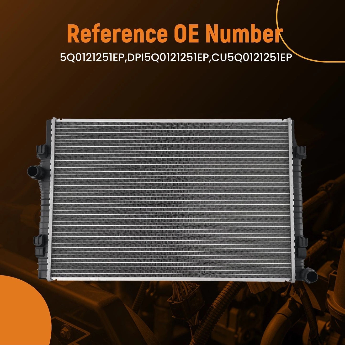 Engine Coolant Radiator for Audi A3 Q3 (2015–2021)