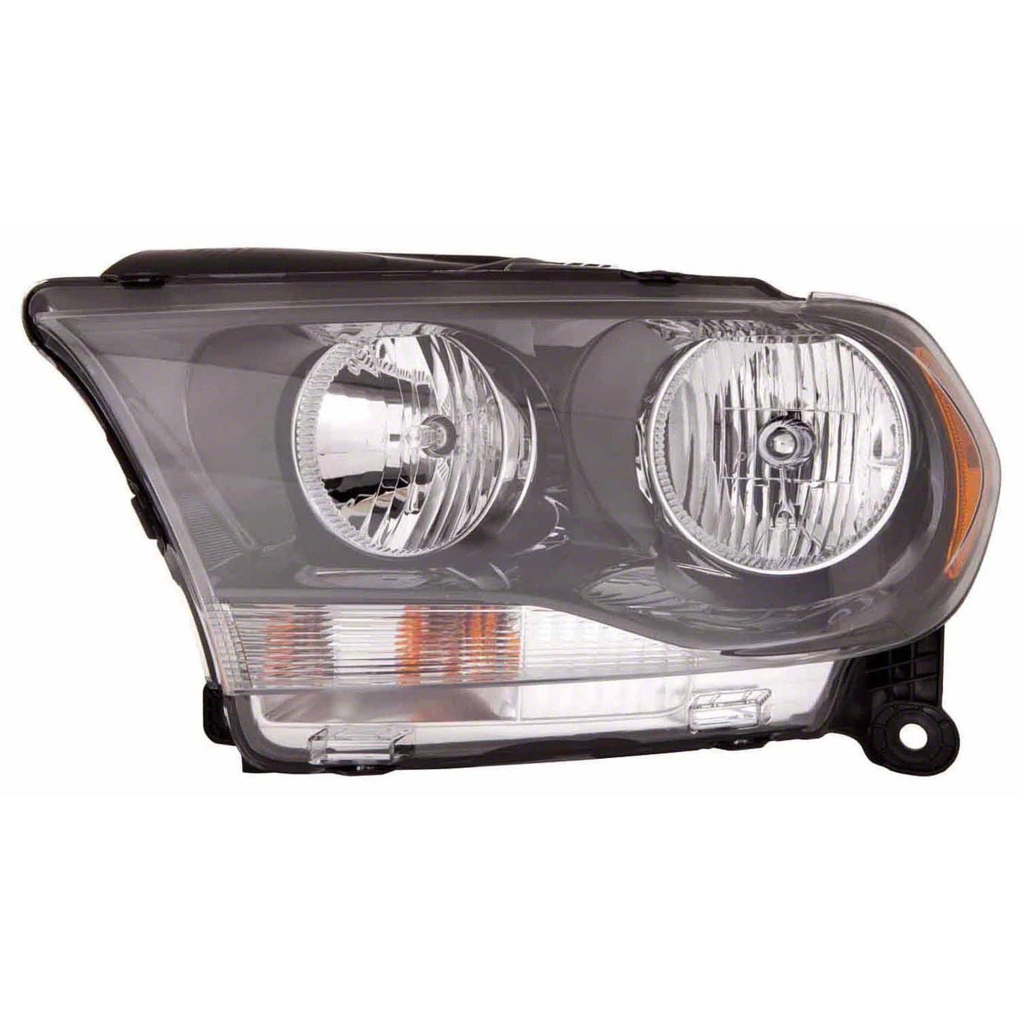 Replacement Passenger Side Halogen Head Light Assembly w/Black Trim