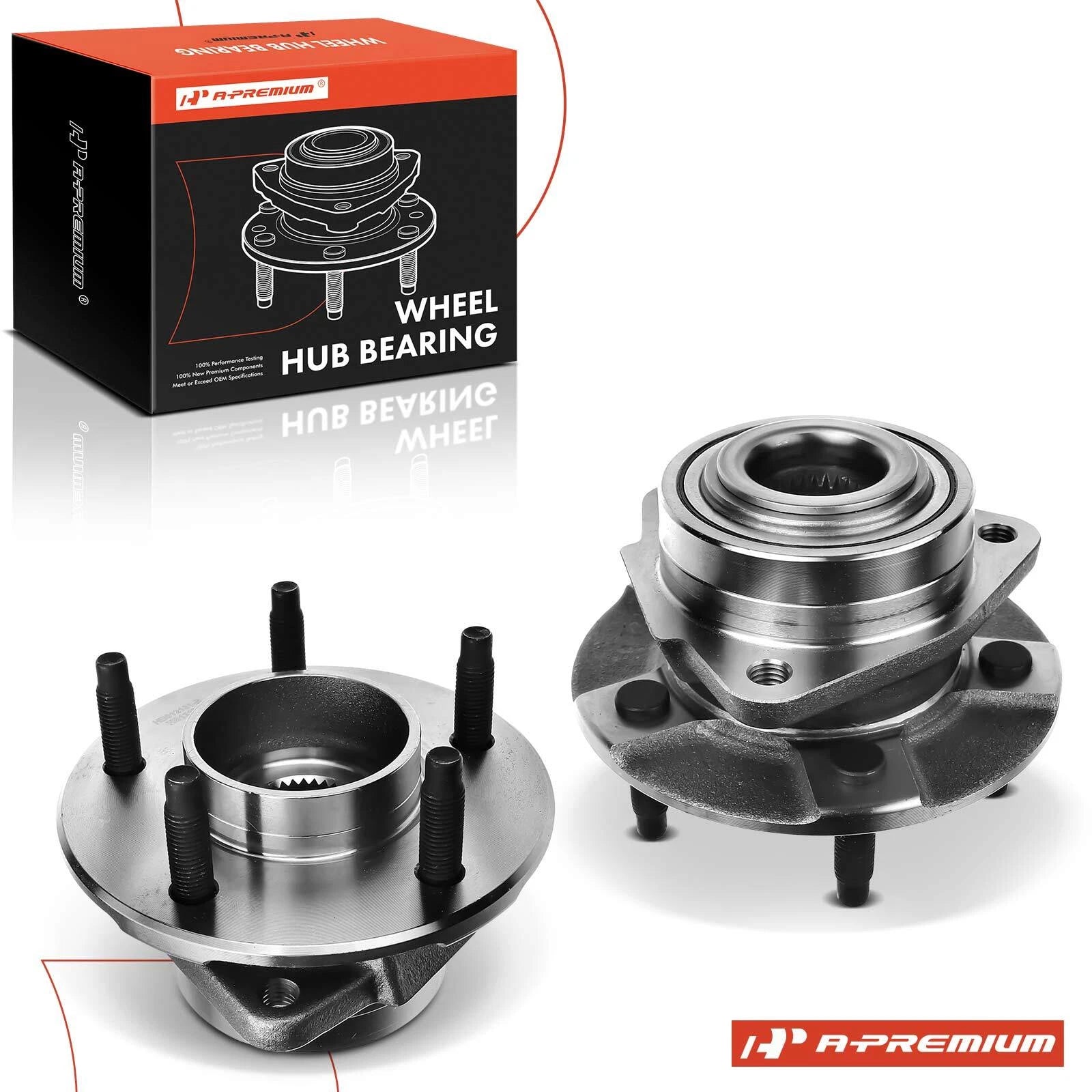 2X Front Wheel Hub & Bearing Assembly for Chevrolet Equinox (2005–2010)