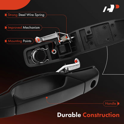 2X Front Exterior Door Handle for Chevrolet Silverado 1500 GMC Sierra (2014–2019)