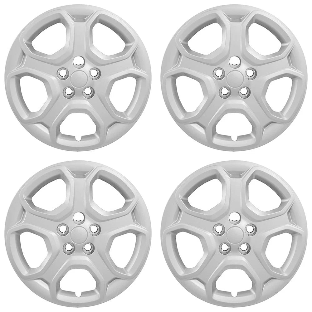 4 17" Hub Caps Full Bolt-On Wheel Covers Skins Steel Rim for 17-19 Ford Escape S