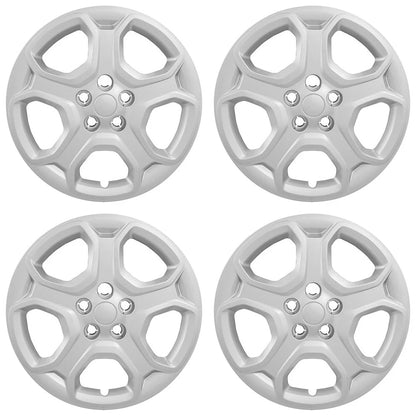 4 17" Hub Caps Full Bolt-On Wheel Covers Skins Steel Rim for 17-19 Ford Escape S
