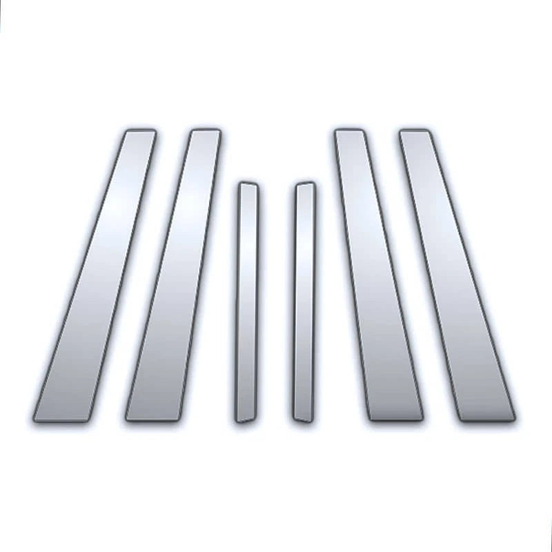 6Pc Chrome Pillar Post Covers Replacement for BMW 3 Series (1998–2006)