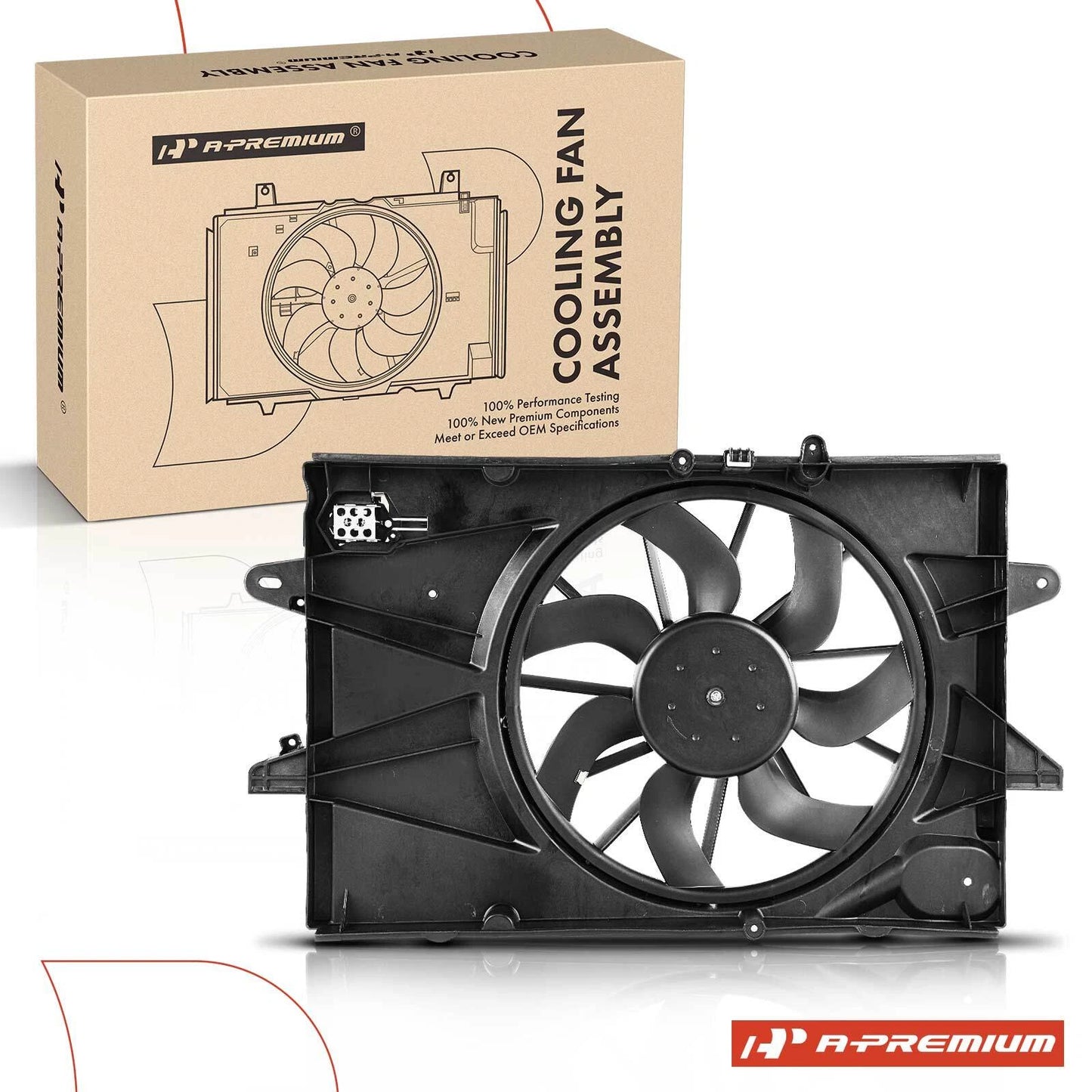 Cooling Fan Assembly with Shroud for Chevy Equinox GMC Terrain (2010–2017)