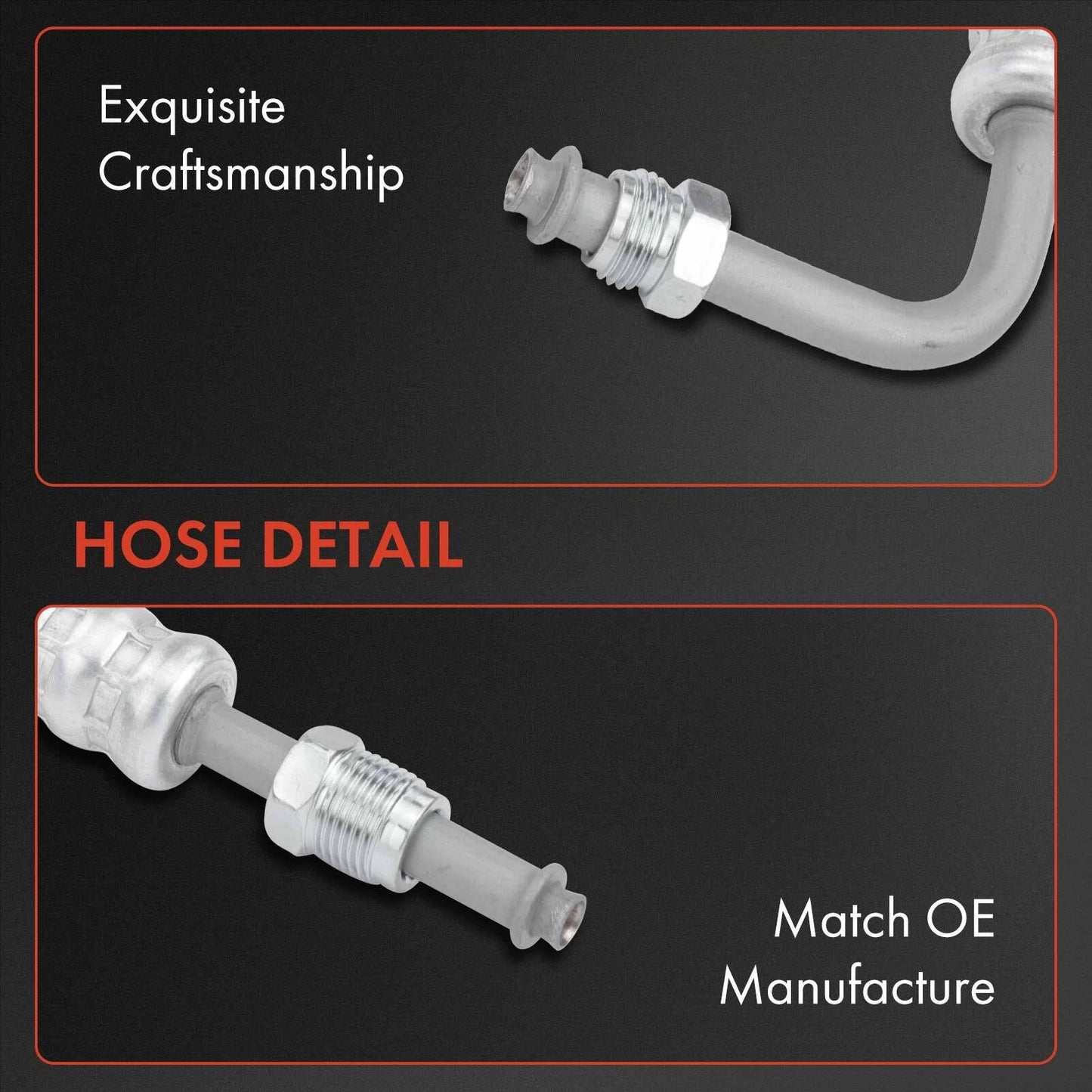 2X Power Steering Pressure & Return Line Hose for Chevy Camaro (1993–2002)