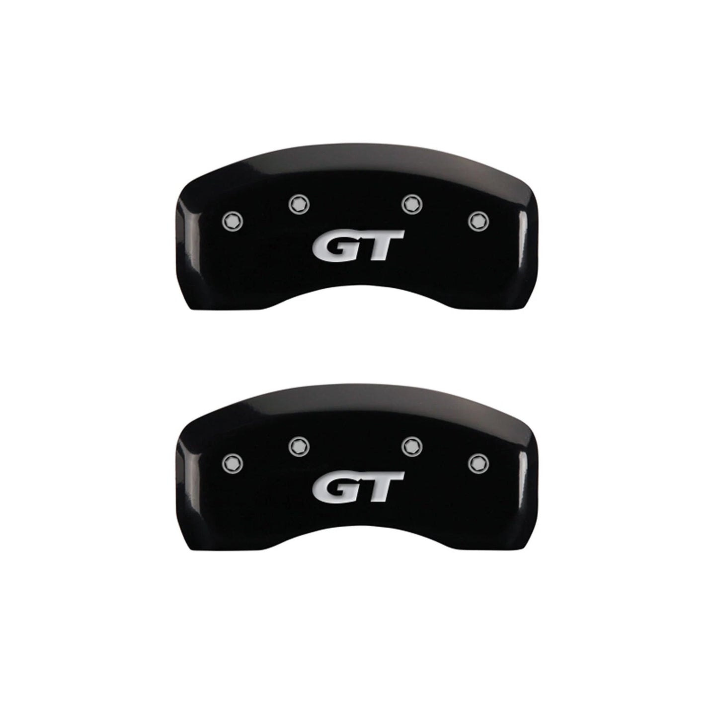 Front and Rear Black GT Brake Caliper Covers for 1997–1998 Ford Mustang