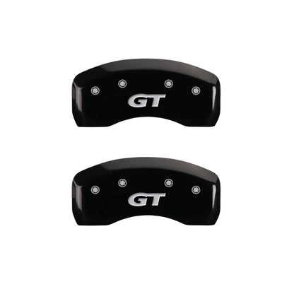 Front and Rear Black GT Brake Caliper Covers for 1997–1998 Ford Mustang