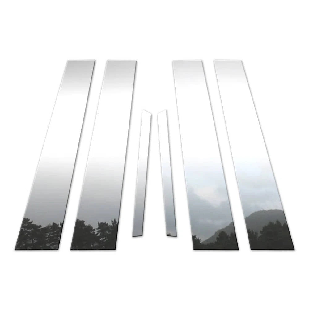 Chrome Pillar Post Covers for 2014-2024 Lexus IS 6 Pieces - BCIP066