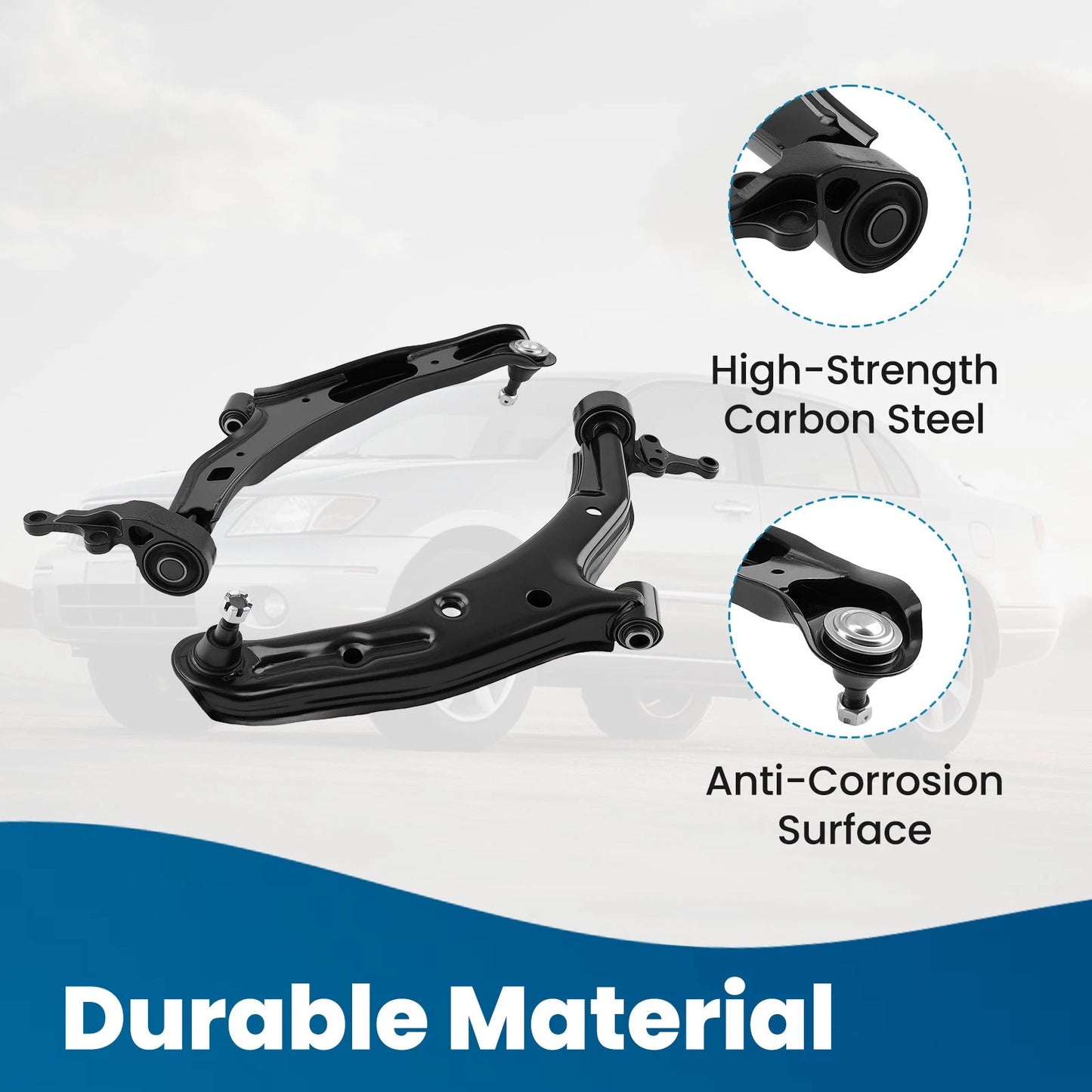 Lower Control Arm Front Pair for Nissan Sentra (2000–2006) Steel