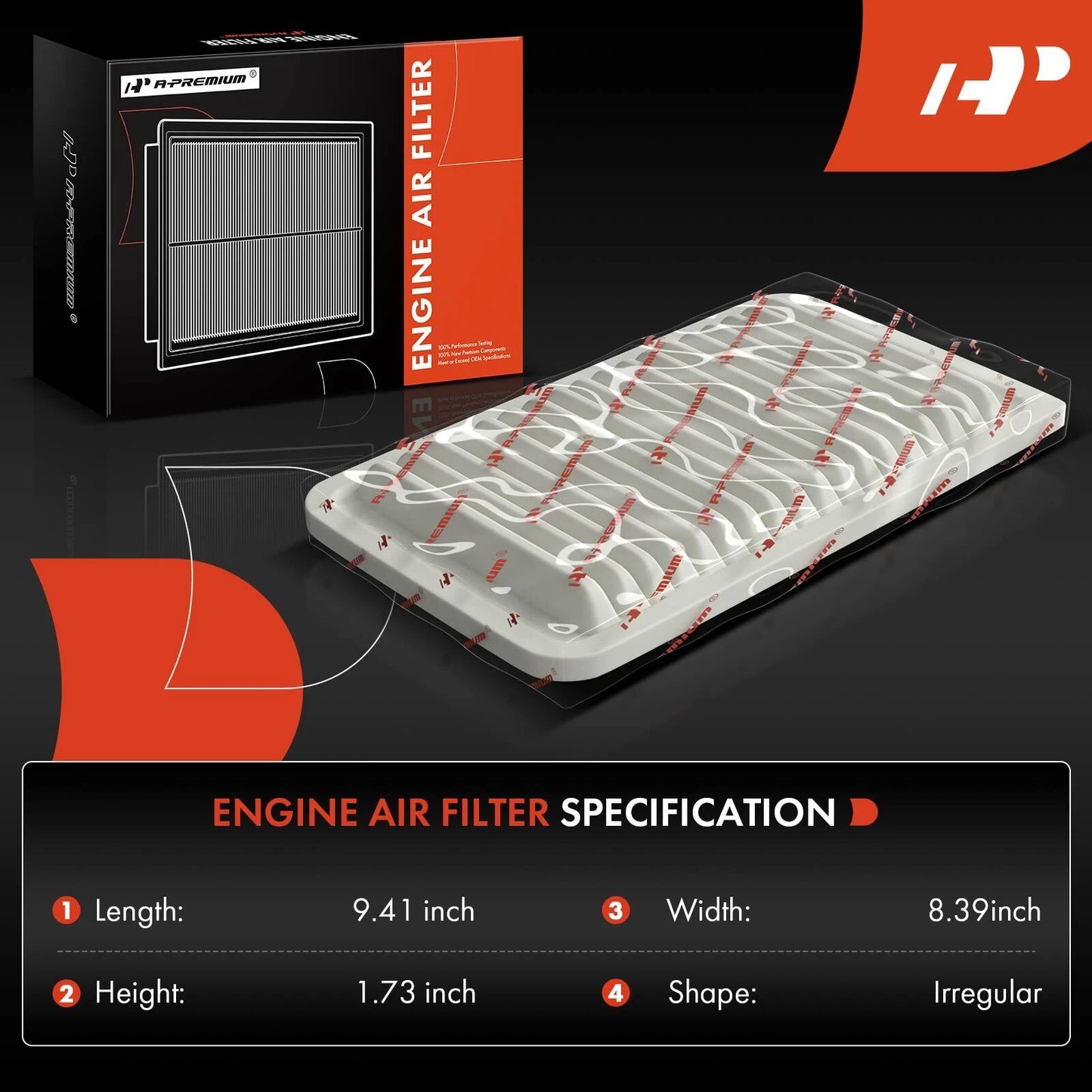 2X Engine Air Filter for Chevy Cobalt Pontiac Pursuit G5 (2005–2010)