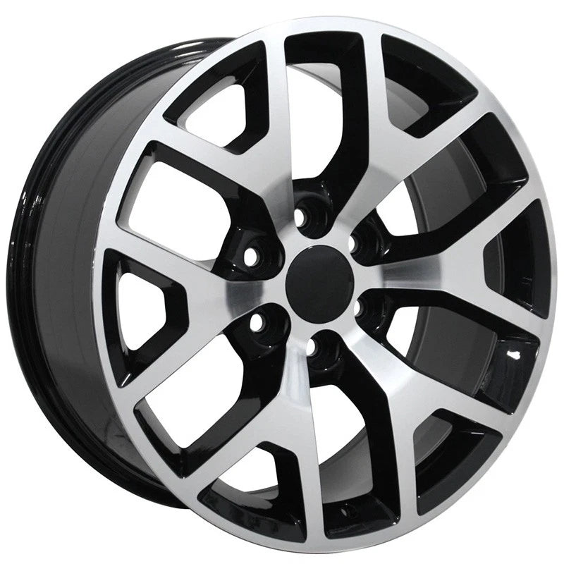 Black Wheel 22x9 w/Machined Face for 1988-2000 Chevy C/K - OWH2026