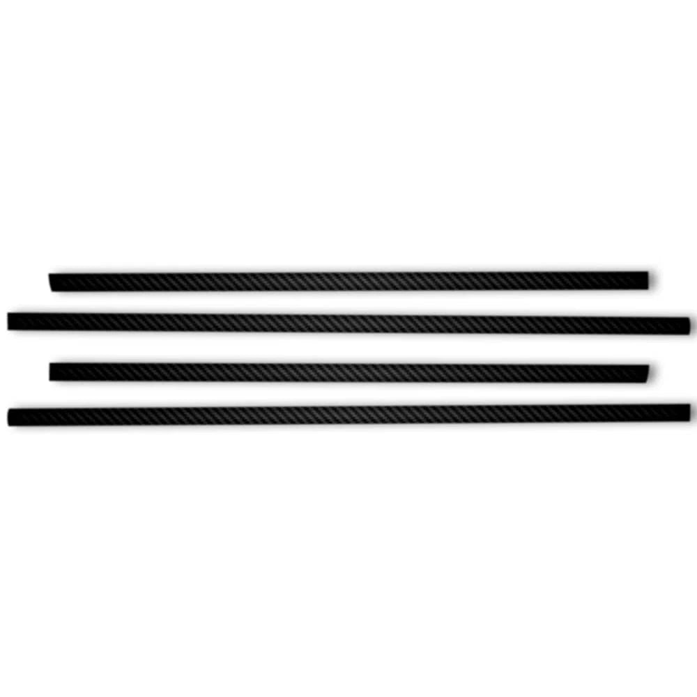4pc Carbon Fiber 1" Side Molding Overlay for 2015-2020 Chevrolet Suburban