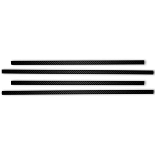 4pc Carbon Fiber 1" Side Molding Overlay for 2015-2020 Chevrolet Suburban