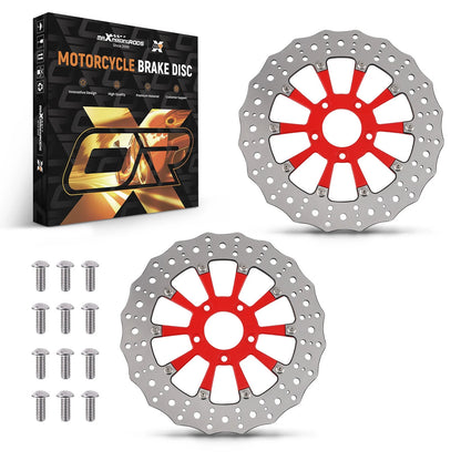 11.8" Front Brake Rotor Disc Pair for Harley Touring Trike Softail Dyna (2010–2024)