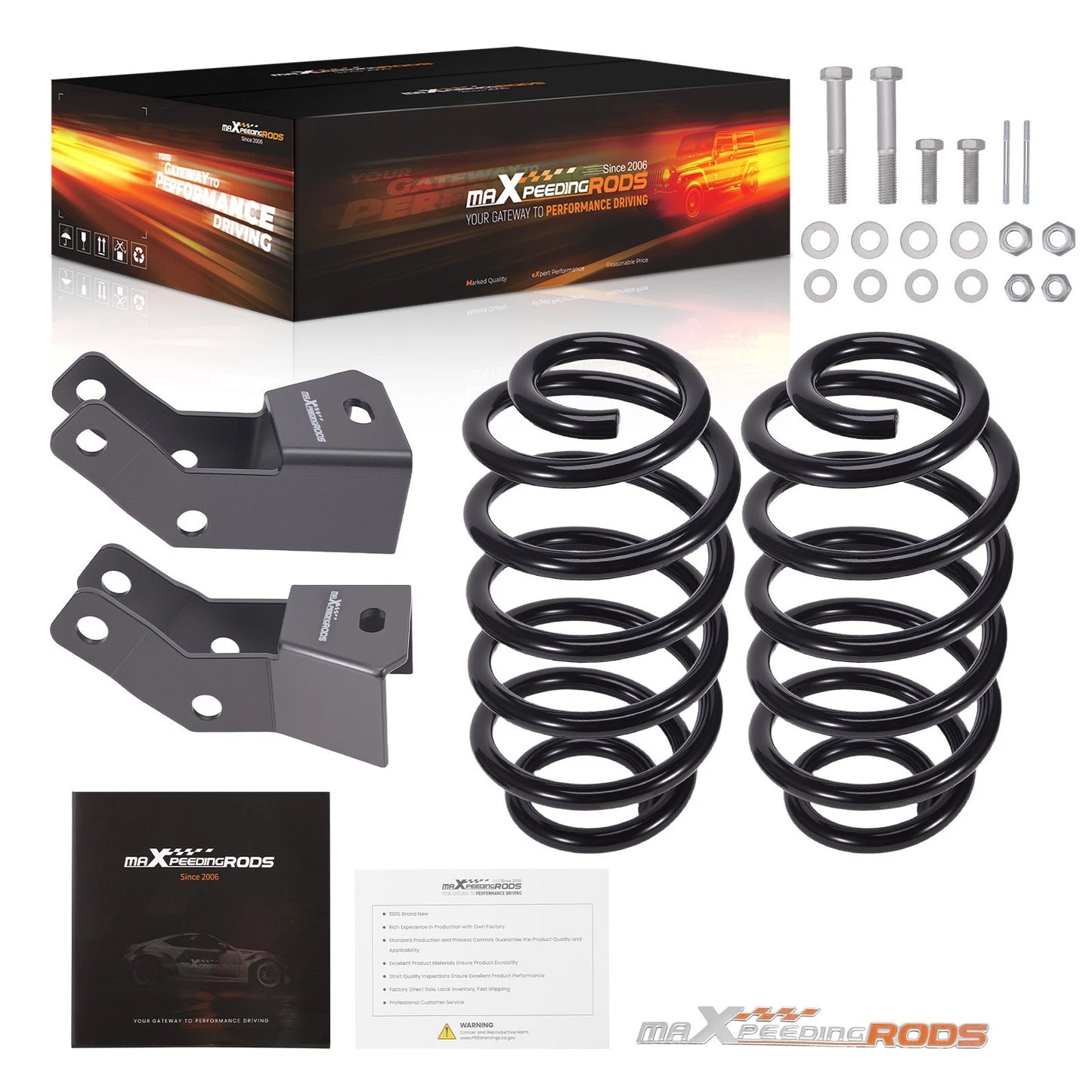 Heavy Duty Lowering Spring Kit for Chevy Suburban Yukon XL (2007–2020) Rear
