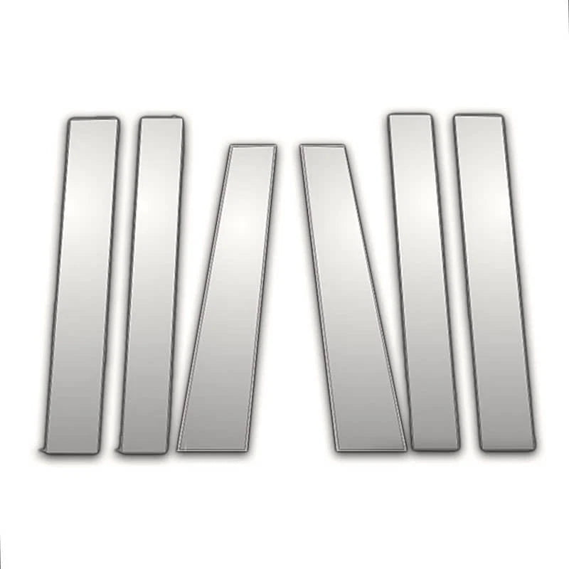 6Pc Chrome Pillar Posts Replacement for Chrysler Town & Country (2008–2019)