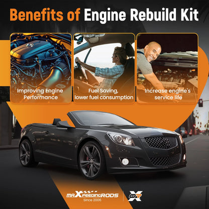 Engine Pistons Overhaul Rebuild Kit for Chevy Cruze Buick 1.4L Turbo (2011–2015)