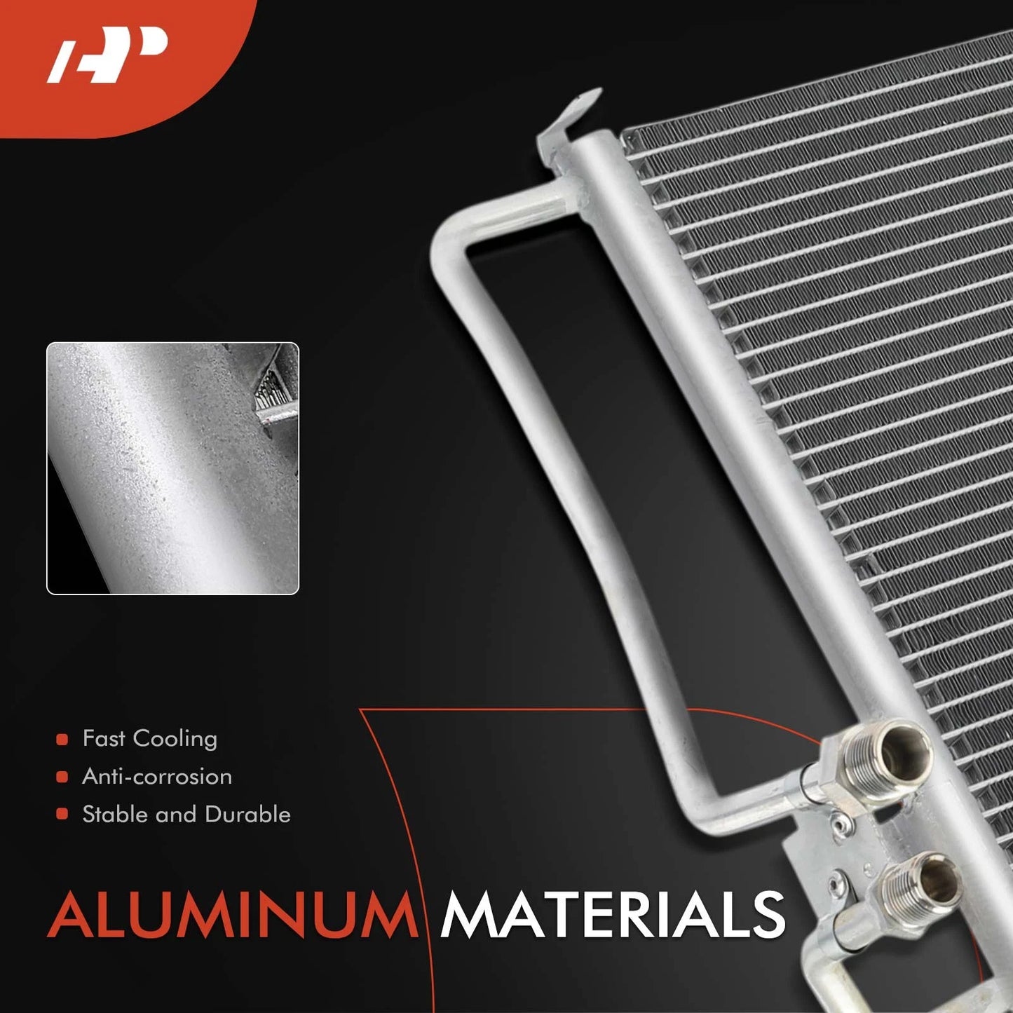 A/C Condenser with Bracket for Buick LeSabre, Park Avenue, Oldsmobile 88, 98