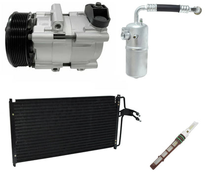 AC Compressor Kit With Condenser for Ford F-250 4.6L 5.4L (1999–2004)