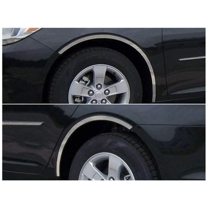 Luxury FX Chrome Fender Trim Kit Long for 2013–2015 Chevy Malibu (4pc)