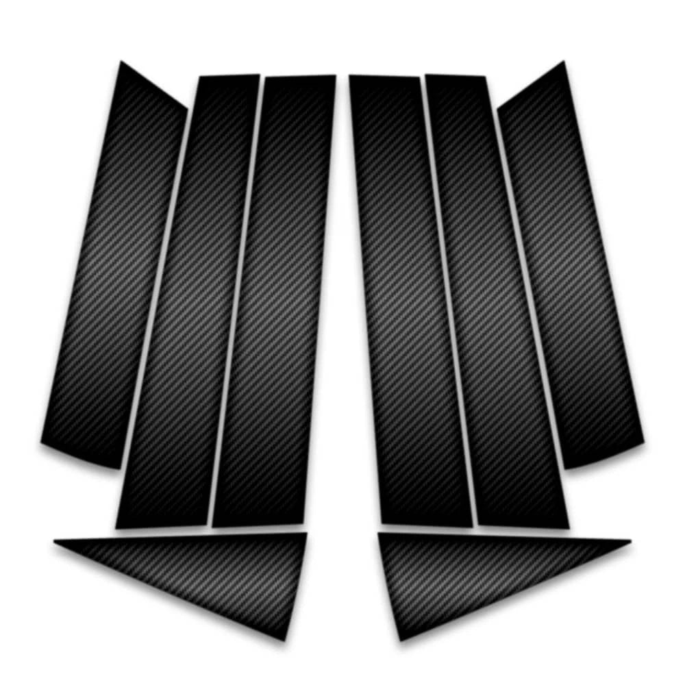 8pc Carbon Fiber Pillar Post Covers for 2014-2021 Nissan Rogue