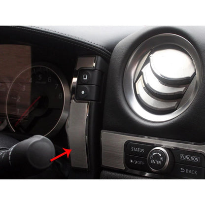 2pc Stainless Steel Dash Trim Set for Nissan GT-R (2010–2013)