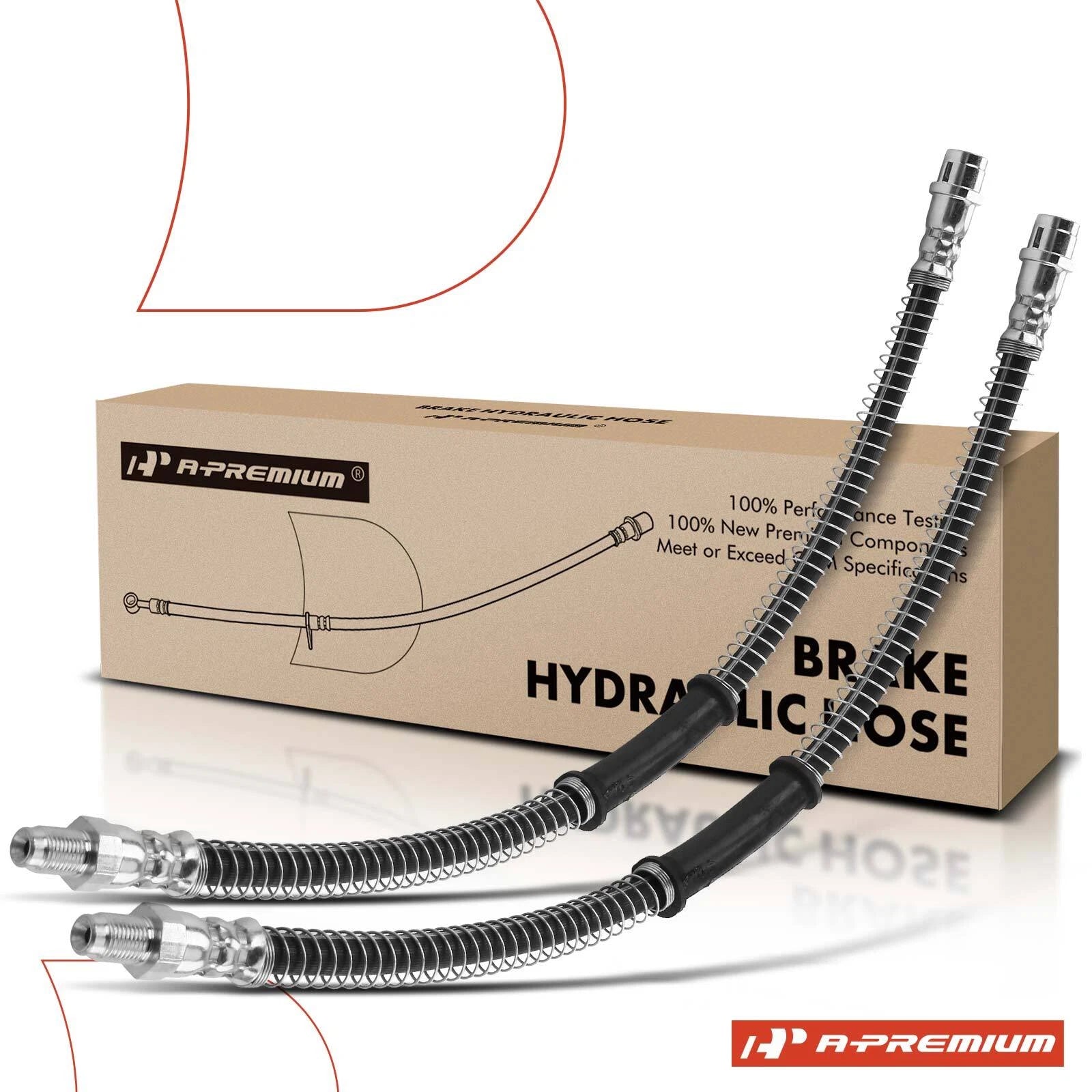 2X Front Brake Hydraulic Hose for Mercedes-Benz S65 AMG (2010–2018)