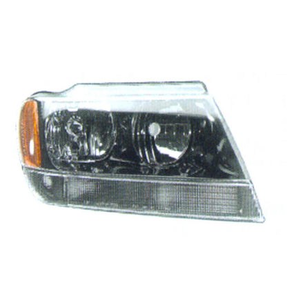 Head Light Assembly Passenger Side OEM Replacement for Jeep Grand Cherokee (1999–2004)
