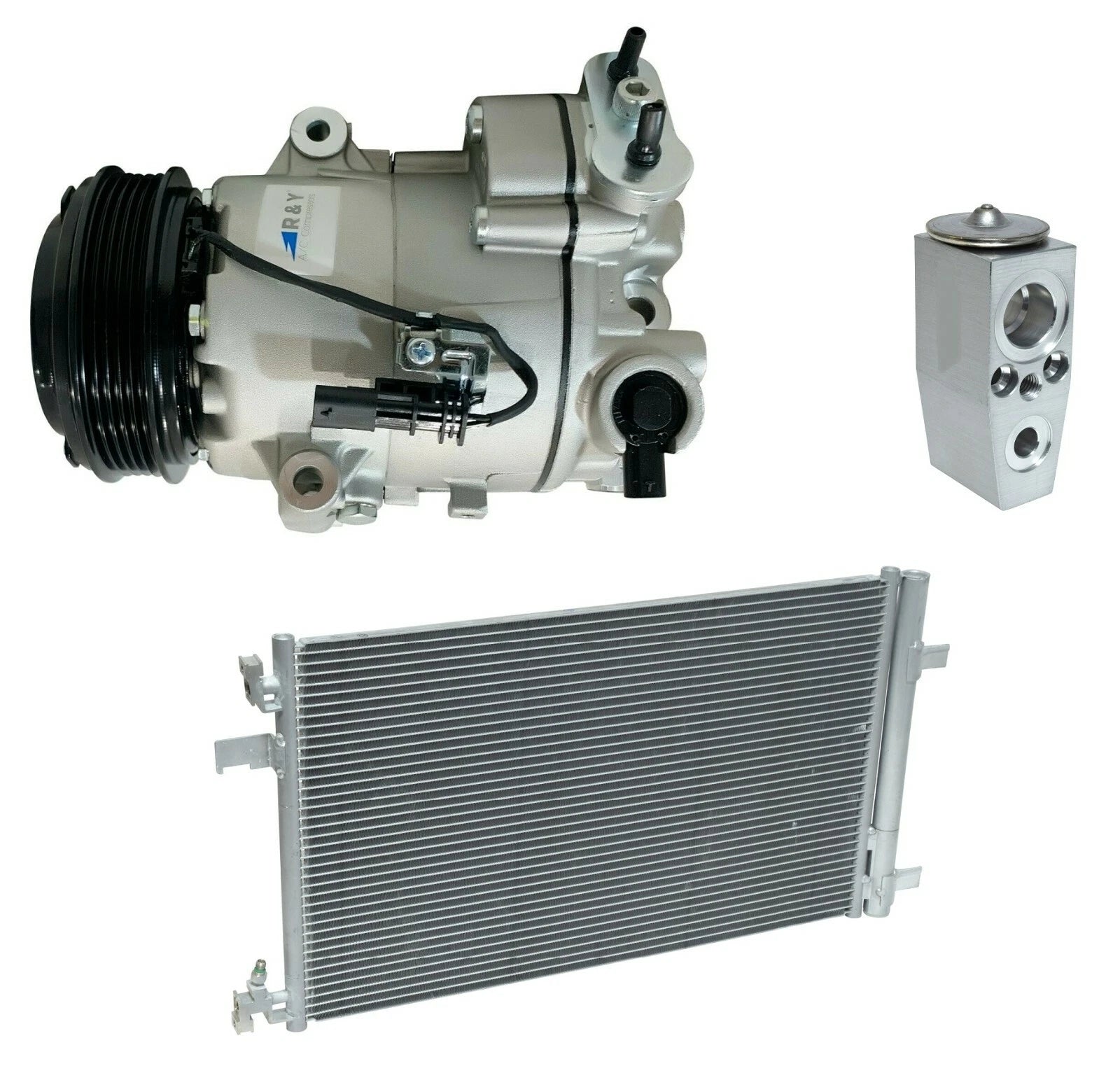 AC Compressor Kit with Condenser for Chevrolet Cruze 1.4L (2014–2016)