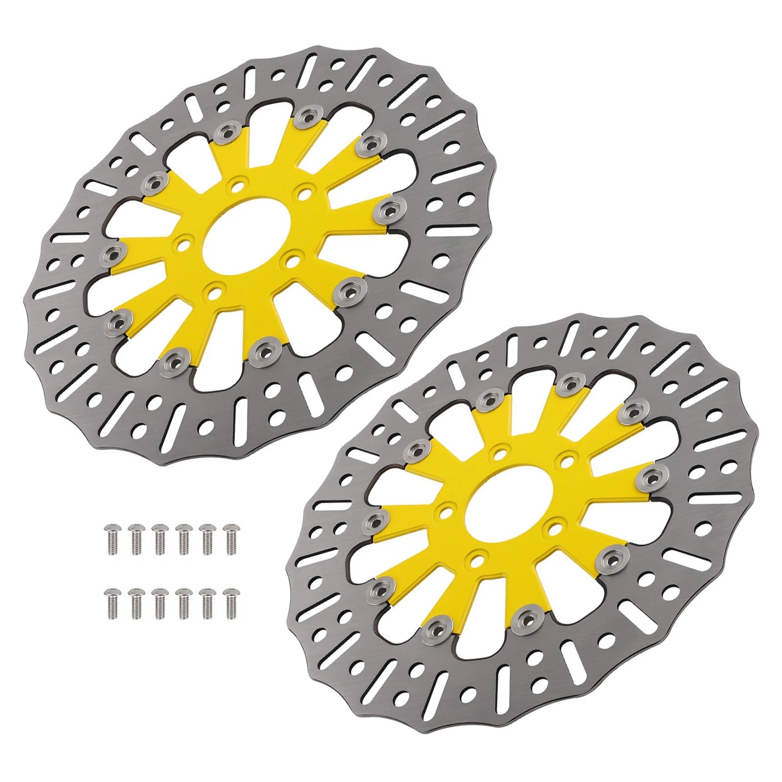 2x Front Brake Rotor Disc 11.8" for Harley Touring Electra Glide (2008-2019)