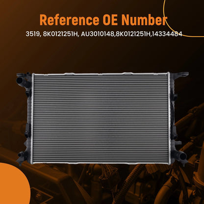 Aluminum Engine Radiator for Audi A5 Quattro Manual (2008–2010)