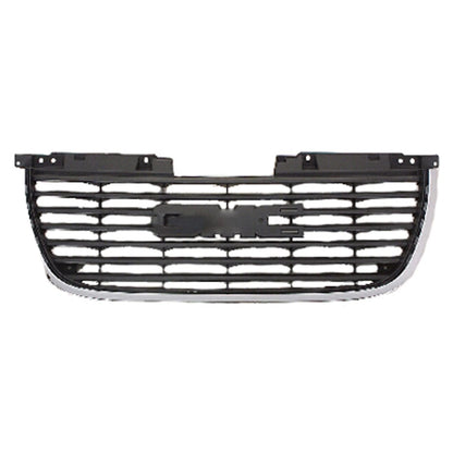 Replacement Black Chrome/Matte ABS Plastic Front Grille (See Compatible Chart)