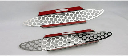 2pc Polished Stainless Steel Side Vent Grilles for 05-13 Chevy Corvette Base C6