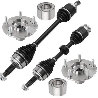 Front LH&RH CV Axle Shaft & Wheel Hub Bearing Kit for Honda Civic (2014–2015)