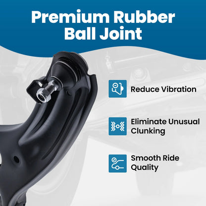 Front Lower Control Arm and Tie Rod Kit for Hyundai Elantra GT (2013–2017)