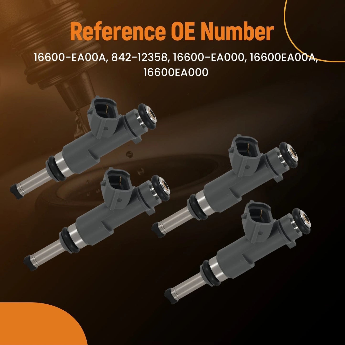 Fuel Injector 4Pcs for Nissan Frontier 2.5L (2005–2019)