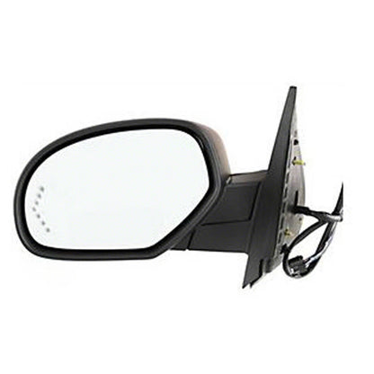 Textured Driver Side Power Door Mirror w/Heated Glass w/Turn Signal in Glass