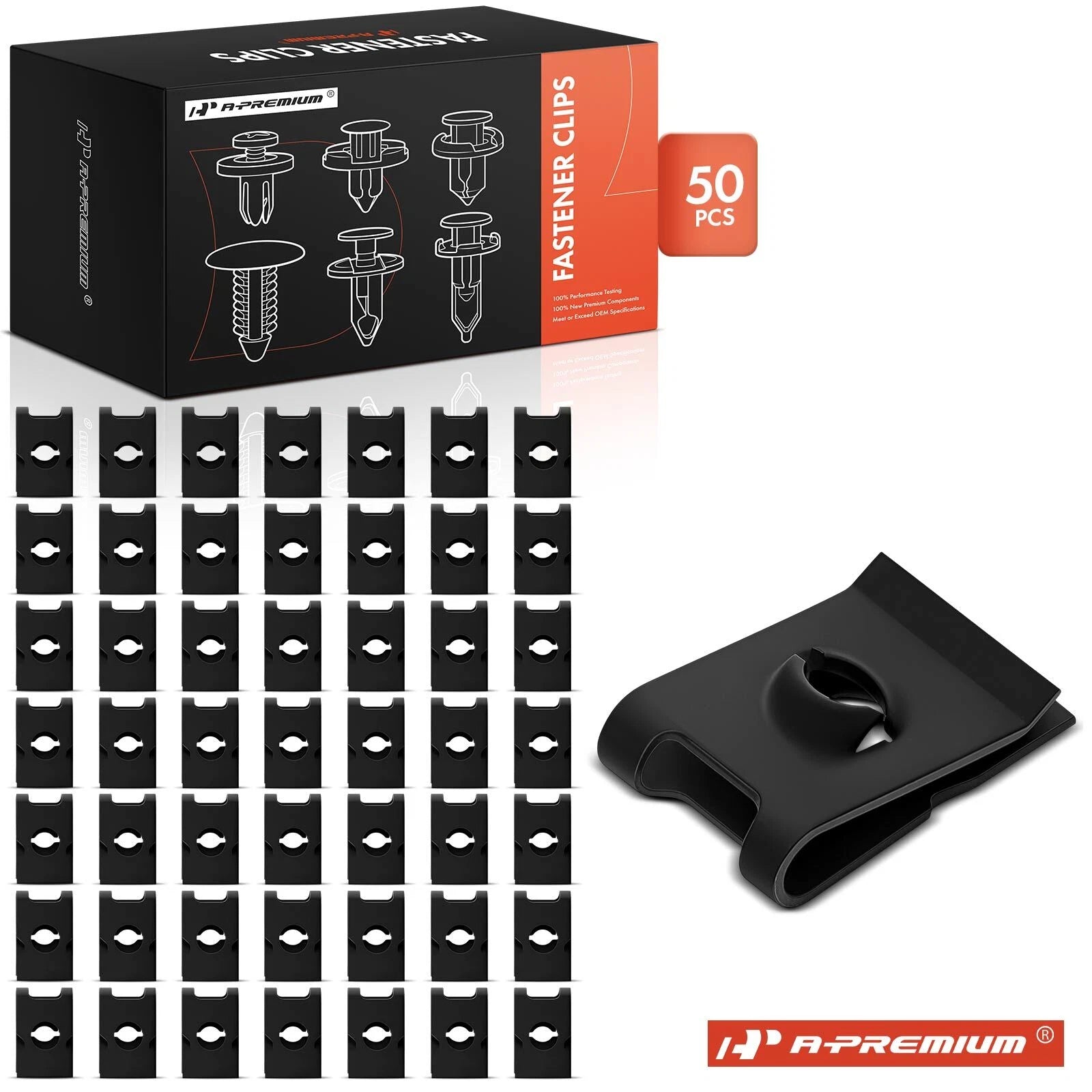 50 Pcs U Nuts for Ford Chevrolet Dodge Plymouth (All Years)