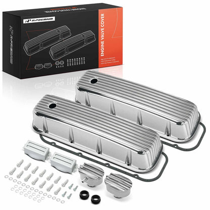2X Engine Valve Cover with Hardware for Chevy 396 502 (1965–2000)