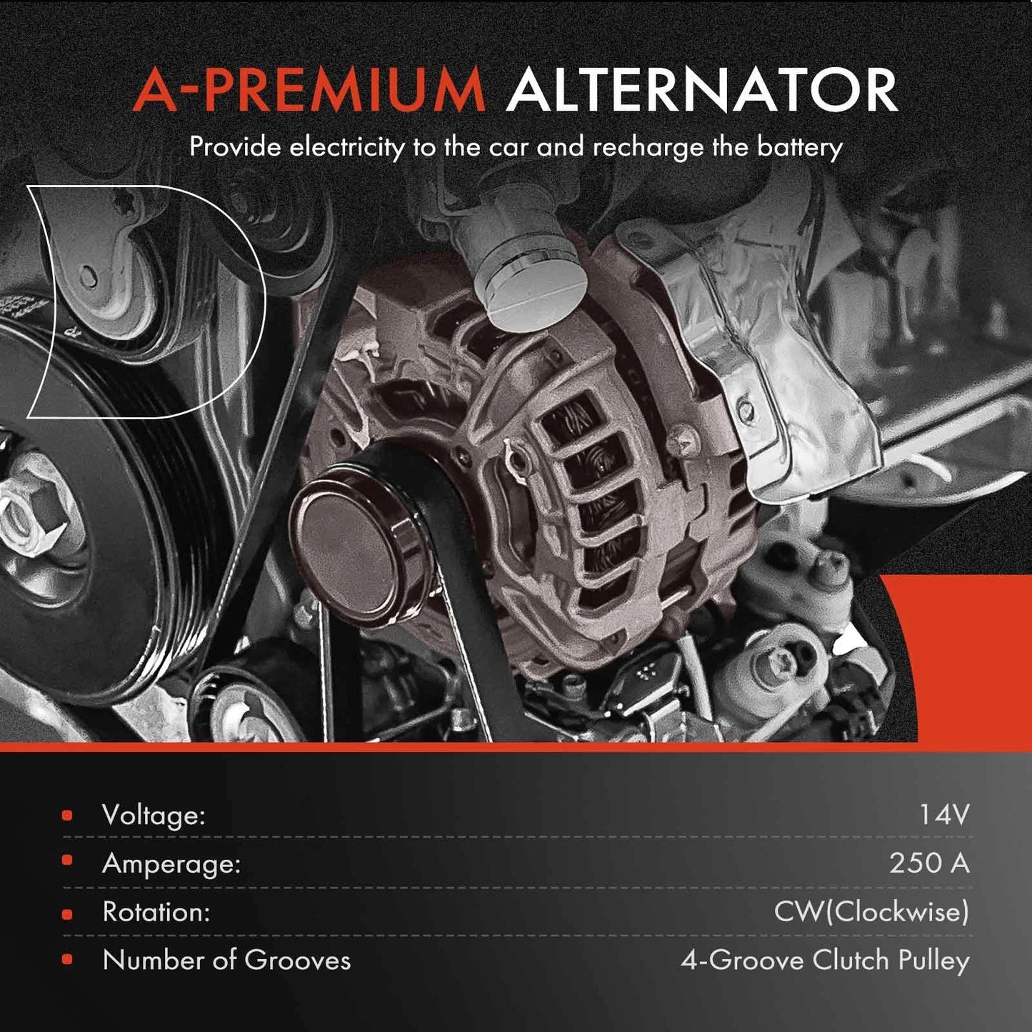 Alternator for Mercedes-Benz S63 AMG, G63 AMG, SL55 AMG (2018–2024)