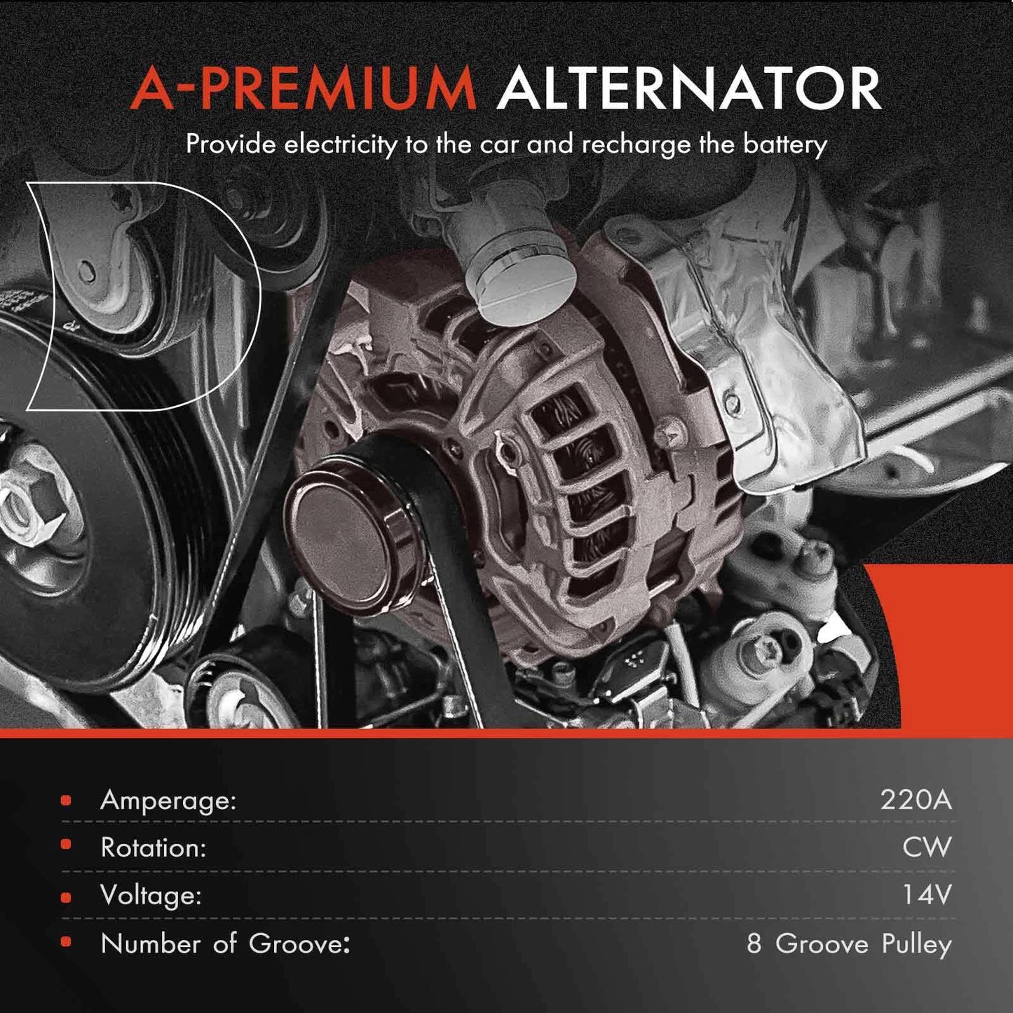 Alternator for Mercedes-Benz W221 S450 550 C216 CL550 (2007–2013)