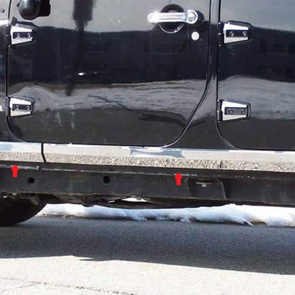 Luxury Chrome Lower Rocker Molding Trim Set for Jeep Wrangler (2007–2018)
