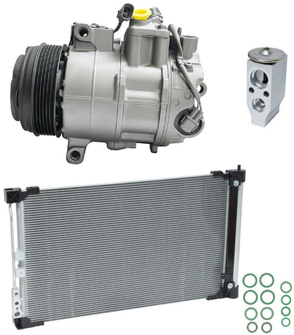 AC Compressor Kit With Condenser Replacement for Infiniti Q50 2.0L (2016–2016)