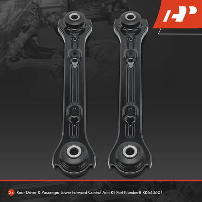 2X Rear Lower Forward Side Control Arm for Chevrolet Camaro (2010–2015)